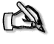 Black-and-white cartoon hand holding a pen, depicted in multiple sequential poses showing motion from left to right across five