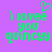 Green pixelated text on purple background reads 'i love you quincy' with a heart symbol above the first word, displayed in two identical side-by-side