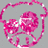 Two pink, pixelated circular icons with white highlights and decorative swirls on a gray background; black text reads "SPARKLE" twice below.