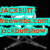 Pixelated cyan banner with red text reading 'JACKBUTT', 'franksicons.com', and 'lockbutsnow' over a black background with gray cross-like shapes.