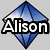Pixelated diamond-shaped icons with text overlays on a gray background, featuring blue, purple, and yellow gem-like backgrounds.