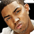 Pixelated image of a person with short hair and light skin wearing white clothing, next to stylized text on black background.