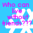 A blue background with four white snowflake icons and pink text reading "Who can live without friends???" arranged in a