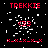 Red 'TREKKIE' text appears above a central red '93' in a pixelated style, with scattered white pixels on black background and repeating red patterns below.