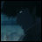 A 48x48 pixel animated contact sheet showing two frames of a Cowboy Bebop-themed AIM buddy icon with dark blue and teal character art on the left, and white text reading "Anime IM" and "COM" on a black background on the right.