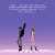 Two pixelated figures stand on a pink ground under a purple sky with faint clouds; one figure points upward while the other stands still.