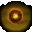 Animated sequence showing a circular yellow-orange gradient icon transforming into a stylized 'W' shape with yellow fill and red outline, then reversing back to the original circular form.