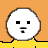 Animated contact sheet of a pixelated character with white head and yellow body in various poses across 25 sampled frames on orange background.