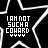 A contact sheet of 25 animated frames showing a repeating pattern of black stars with white outlines containing text "I AM NOT SUCH A COORD" in alternating yellow and white colors, arranged in a 5x5 grid on a gray background.