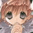 Pixelated anime-style character with light brown hair and large dark eyes, next to black background with white text "AnimeIM" and "com".