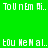 Green background with pixelated text and shifting blue-green circular gradients in four quadrants.