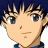 A pixelated anime-style character face on the left side of a contact sheet with "Anime IM" and "COM" text on a black background to the right.