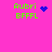 A bright pink background displays four identical green text blocks reading 'Aubri' and 'EFFFFL', each paired with a distinct blue pixel symbol in different positions.