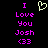 Pixelated text and symbols on black background with purple and light green elements.
