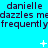 A static digital image with a bright cyan background displaying repeated text and small white star-like shapes in three horizontal