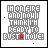 Pixelated text animation cycles through red letter variations in 'I'M ON FIRE AND NOW I THINK I'M READY TO BUST A MOVE!' with gray background and small black dots.
