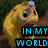 Pixelated image split into two showing a cartoon horse and a stick figure with rainbow text