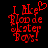 Red pixelated text on black background with a heart symbol above the word 'like' in one frame, missing from another.