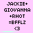 Pixelated text and symbols on a light purple background with three identical of repeated elements