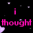 Black background with pink text and purple heart shapes scattered across the image, displaying a message about friendship.