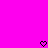 Two black pixelated heart shapes on a solid bright pink background, positioned at the bottom center and bottom right.