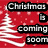 A four- of holiday-themed pixel art icons with text overlays, featuring Christmas trees, reindeer, and penguins