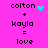 A bright pink background displays four identical pixelated text equations with 'colton + kayla = love', each featuring a cyan icon above the first equation and two different cyan animations above the third.
