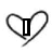 Black-and-white pixelated heart outline with text overlays reading 'I', 'hate', 'my bff's', 'boyfriend', and 'I hate my BFF's boyfriend'