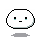 Four pixelated white rounded shapes with black outlines, each displaying distinct facial expressions against a gray background.