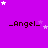 _Angel_ text repeated in a on purple background with white and light purple stars; animation shows star positions shifting across frames