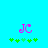 Two identical pixelated icons on cyan background with pink 'JC' text and green plus signs below, differing only in plus sign arrangement.