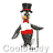 Animated penguin mascot in top hat and bow tie holding a walking stick, displayed as a contact sheet of 10 sequential frames showing slight motion cycles.