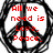 Four black-and-white peace symbols with red text overlays on a white background, one partially obscured by gray.