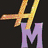Animated icon shows four distinct scenes: a golden 'H' over purple 'M', a woman with long dark hair, two women in red and pink outfits on textured backgrounds.