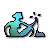 Pixelated icon shows a blue and white figure with an arrow-shaped head holding a guitar, next to green text reading 'Original Icons .com' on dark background.