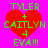 Four identical pixelated icons with bright pink background, red heart symbol, and green text reading "TYLER + CAILYN 4 EVA!!!" arranged in a
