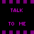 A 3x3 contact sheet of a pixel art animation showing progressive text changes in purple on black background with gray transparency area at bottom right.