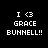 Pixelated text and heart symbol on black background with pink highlight bars shifting across different text segments.