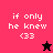 Pixelated text "if only he knew <33" appears on four colored backgrounds with a star symbol changing from black to pink.