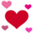 Pixelated heart-themed icon with pink text reading 'silly boy' and a longer phrase about letting someone slip away, surrounded by multiple hearts of varying sizes and shades.