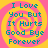 Four identical square display cyan text on a pink and yellow spiral background with no visible animation changes
