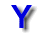 Blue Y-shaped symbol with white and gray outlines transitions through multiple states of distortion, blur, and color shift against a solid light gray background.