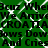 Green background with white diamond-shaped lattice pattern overlaid with repeated black text in a pixelated font.