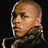 Four pixelated portrait of a person with short hair, showing variations in background color and sunglasses presence