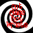 Four identical circular icons with black and white spiral patterns, each containing red text reading 'frank' and 'matt' in a distorted, overlapping style.