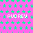 Static pixel art image with repeating text and star patterns on a pink background.