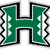 Green capital letter H with black outline and white decorative elements on a white background.
