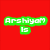 Red background with six pixelated text blocks in green, pink, yellow, blue, and purple outlines.