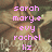 Pixelated image with pink text listing names on left and 'best friends for LIFE' on right over a blurred background.