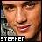 16 showing a person's face with subtle expression changes, each labeled 'STEPHEN' in white text on black background